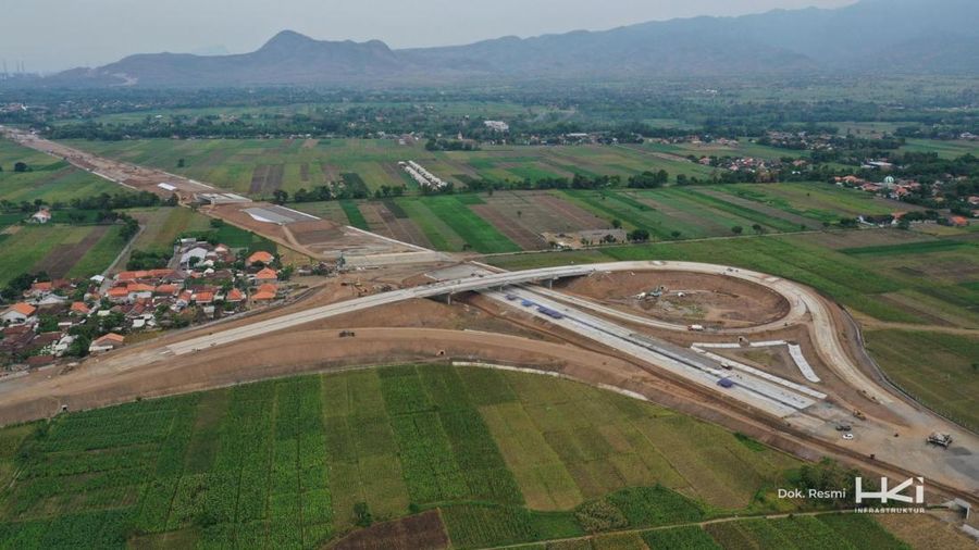 Jalan Tol Probolinggo – Banyuwangi Paket II Kraksaan hingga Paiton sepanjang 11,20 km. (Dok. Hutama Karya)