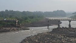 Jembatan Srandakan Lama Bantul Ambrol Lagi, Kali Ini Bagian Barat