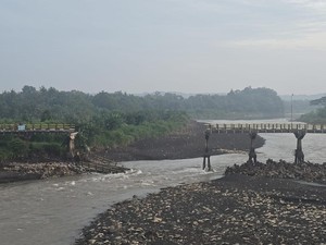 Jembatan Srandakan Lama Bantul Ambrol Lagi, Kali Ini Bagian Barat