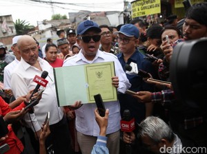 Nusron Janji Beri Rp 25 Juta per SHM untuk 5 Warga Terdampak Penggusuran Tambun