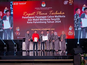 KPU Palembang Tetapkan Ratu Dewa dan Prima Salam Wako-Wawako Terpilih