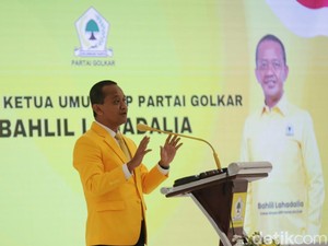 Kelakar Bahlil soal Gas Saat Mik Berdengung di Rakernas Golkar