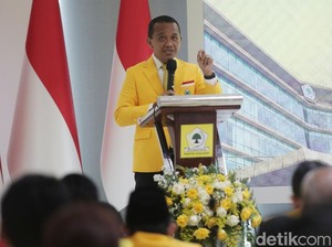 Video Guyon Bahlil Saat Mik Bermasalah di Rakernas Golkar: Belum Dapat Gas