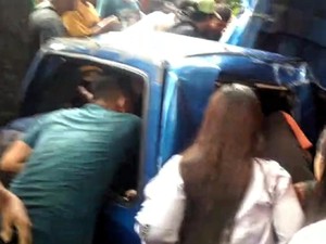 Detik-detik Truk Timpa Mobil Tewaskan 4 Orang di Sukabumi