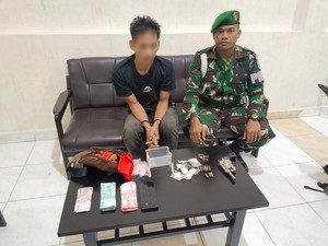 TNI Tangkap Pengedar Sabu Bersenjata Api Rakitan di Sergai, Bandar Lolos