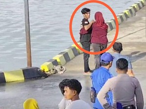 Viral Drama di Pelabuhan Majene, Pria Tak Jadi Berlayar gegara Kekasih Mau Lompat