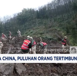 Video: Longsor Landa China, Puluhan Orang Tertimbun
