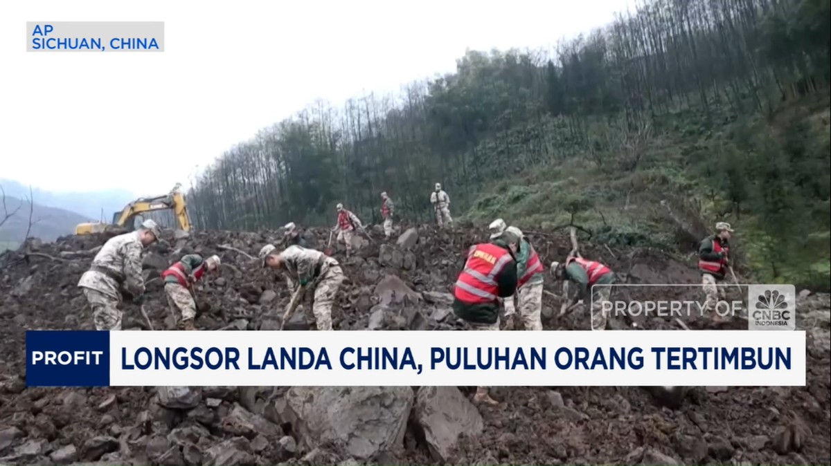 Bencana Longsor Mengerikan di China: Puluhan Jiwa Terkubur di Bawah Reruntuhan