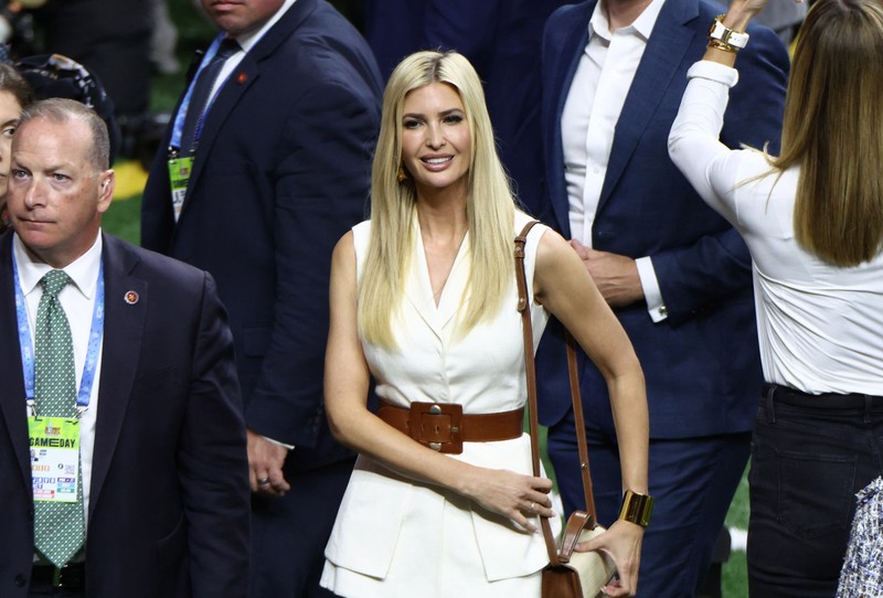 Presiden Amerika Serikat, Donald Trump menghadiri pertandingan Super Bowl. (REUTERS/Kevin Lamarque)