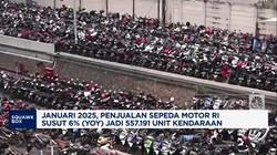 Video: Januari 2025, Penjualan Sepeda Motor RI Susut 6%