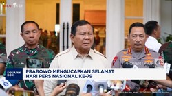 Video: Pesan Prabowo di Hari Pers Nasional Ke-79, Waspada Berita Hoaks