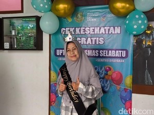 Puskesmas di Sukabumi Gelar Cek Kesehatan Gratis Bernuansa Ultah