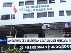 Video: Anggaran Cek Kesehatan Gratis Prabowo 2025 Capai Rp 4,7 Triliun