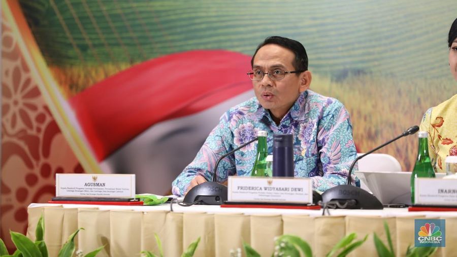 Kepala Eksekutif Pengawas Lembaga Pembiayaan, Perusahaan Modal Ventura, Lembaga Keuangan Mikro dan Lembaga Jasa Keuangan Lainnya (PVML) OJK, Agusman. (²©²ÊÍøÕ¾/Tri Susilo)