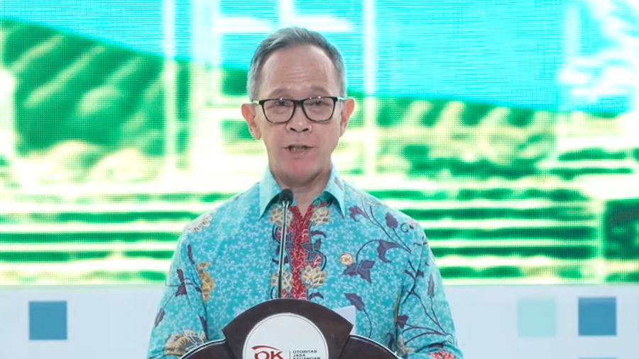 Ketua Dewan Komisioner Otoritas Jasa Keuangan (OJK), Mahendra Siregar dalam Pertemuan Tahunan Industri Jasa Keuangan (PTIJK) 2025. (Tangkapan Layar Youtube Otoritas Jasa Keuangan)