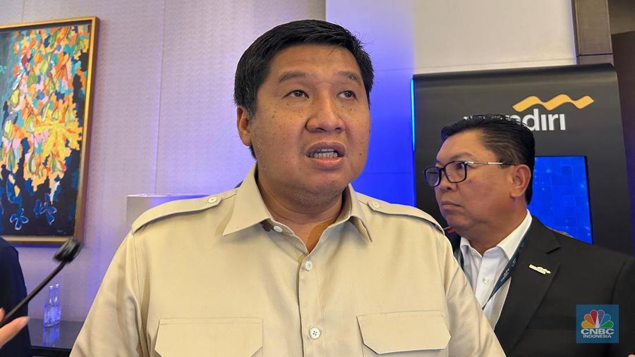Menteri PKP, Maruarar Sirait saat ditemui usai acara Mandiri Investment Forum, di Jakarta, Selasa (11/2/2025). (²©²ÊÍøÕ¾/Martyasari)