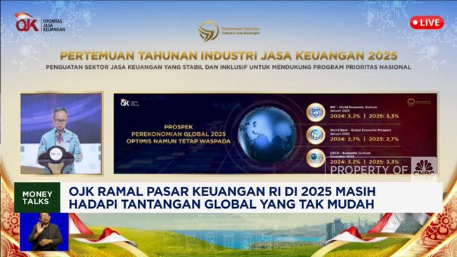 OJK Ramal Pasar Keuangan 2025 Hadapi Tantangan Global Berat