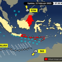 Muncul 2 Bibit Siklon Tropis di Wilayah RI, BMKG Minta Warga Siaga