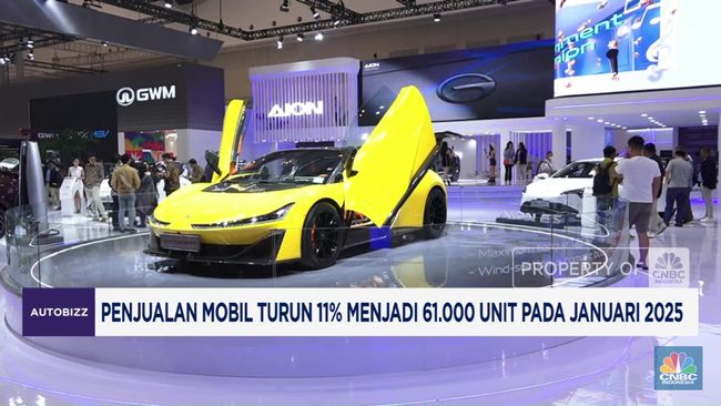 Penjualan Mobil RI Turun 11% di Januari 2025