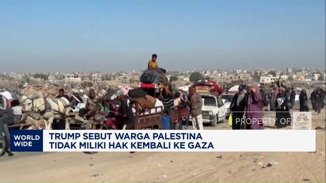 Trump Sebut Warga Palestina Tidak Miliki Hak Kembali Ke Gaza