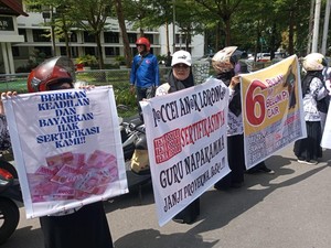 278 Guru SD-SMP di Makassar Tagih Tunggakan Tunjangan Sertifikasi 6 Bulan