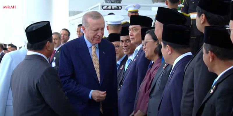 LIVE: Upacara Penyambutan Kenegaraan Presiden Türkiye Recep Tayyip Erdoğan, 12 Februari 2025. (Tangkapan Layar Youtube/Biro Setpres RI) Upacara Penyambutan Kenegaraan Presiden Türkiye Recep Tayyip Erdoğan, 12 Februari 2025. (Tangkapan Layar Youtube/Biro Setpres RI)