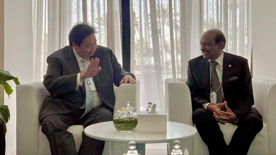 Menko Airlangga Terima Delegasi Perusahaan Multinasional Lulu Group International di Sela Rangkaian the World Governments Summit. (Dok Menko Perekonomian)