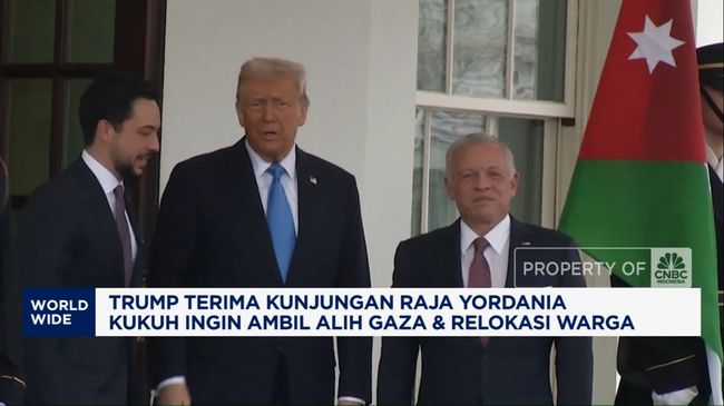 Video: Trump Terima Menjamu Raja Yordania, AS "Ngotot" Ambil Alih Gaza