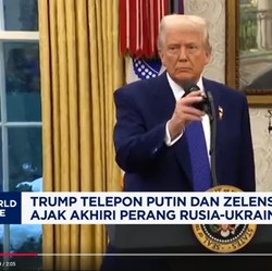 Video: Trump Telpon Putin & Zelenskyy Ajak Akhiri Perang Rusia-Ukraina