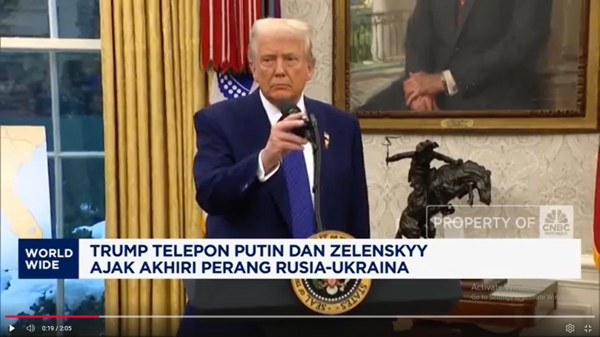 Video: Trump Telpon Putin & Zelenskyy Ajak Akhiri Perang Rusia-Ukraina