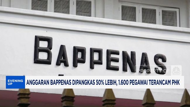 Anggaran Bappenas Dipangkas 50% Lebih, 1.600 Pegawai Terancam PHK