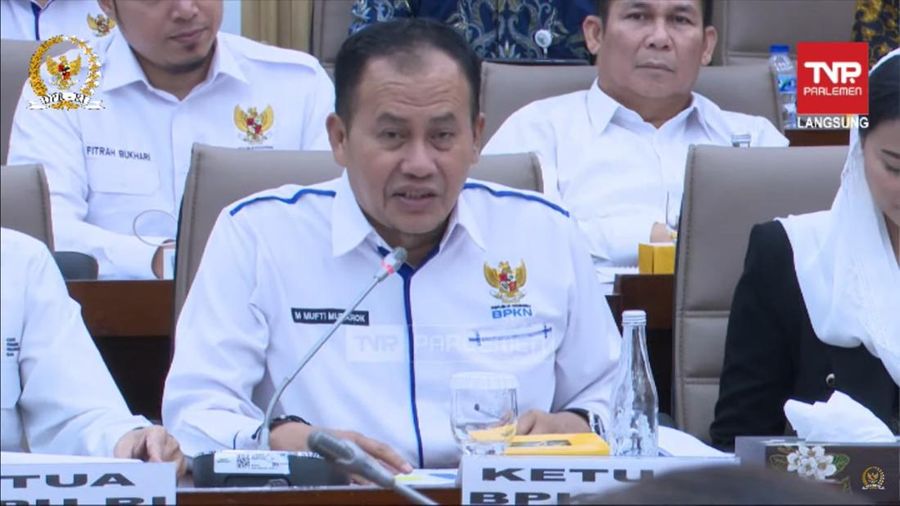 Kepala BPKN dalam RDP bersama Komisi VI DPR, Kamis (13/2/2025). (Tangkapan layar Komisi VI DPR RI)