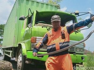 Bikin Kaget! Ular 1,5 Meter Nongol Saat Evakuasi Pohon Timpa Truk di Klaten