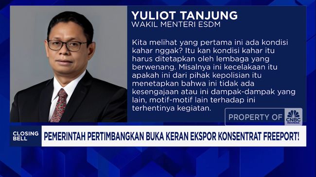 Video: Pemerintah Pertimbangkan Buka Keran Ekspor Konsentrat Freeport