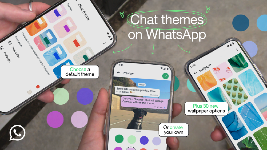 Fitur baru WhatsApp ganti tema chat dan wallpaper.