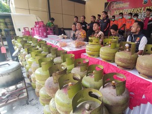 2 Gudang Oplosan Elpiji di Sidoarjo Digerebek, 5 Pelaku Diamankan