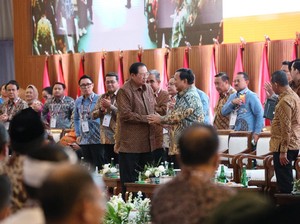 Momen Akrab SBY dan Prabowo dalam Silaturahmi KIM di Hambalang