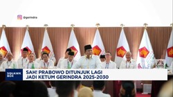Video: Sah! Prabowo Ditunjuk Lagi Jadi Ketum Gerindra 2025-2030