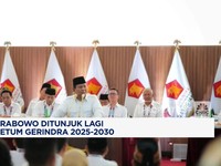Video: Sah! Prabowo Ditunjuk Lagi Jadi Ketum Gerindra 2025-2030