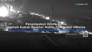 Video: Penampakan Drone Rusia Hantam Kubah Reaktor Nuklir Ukraina