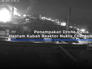 Video: Penampakan Drone Rusia Hantam Kubah Reaktor Nuklir Ukraina