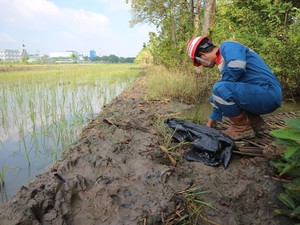 Pertamina EP Sukowati Didesak Cek Limbah Pengeboran Mengalir ke Sawah