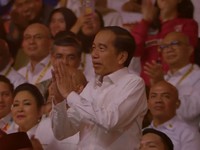 Presiden RI ke-7 Joko Widodo di HUT Gerindra ke-17. (Tangkapan Layar Youtube Gerindra)