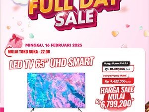 Transmart Full Day Sale! LED TV 65 Inch UHD Smart Harga Miring Rp 6,7 Juta