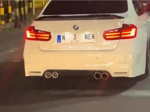 Budak Konten Berujung Mobil BMW Pakai Nopol N 3 NEN di Kota Malang