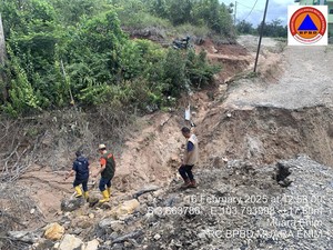 228 Siswa-Guru MTsN 1 Muara Enim Terdampak Jalan Amblas