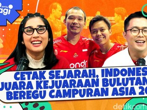 Cetak Sejarah, Indonesia Juara Kejuaraan Bulutangkis Beregu Campuran Asia 2025!