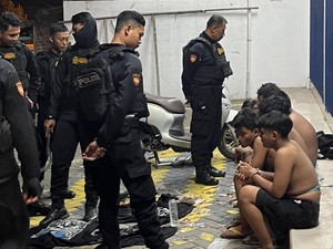 Patroli Sat Samapta Polres Gresik Ringkus Gangster di 2 Lokasi