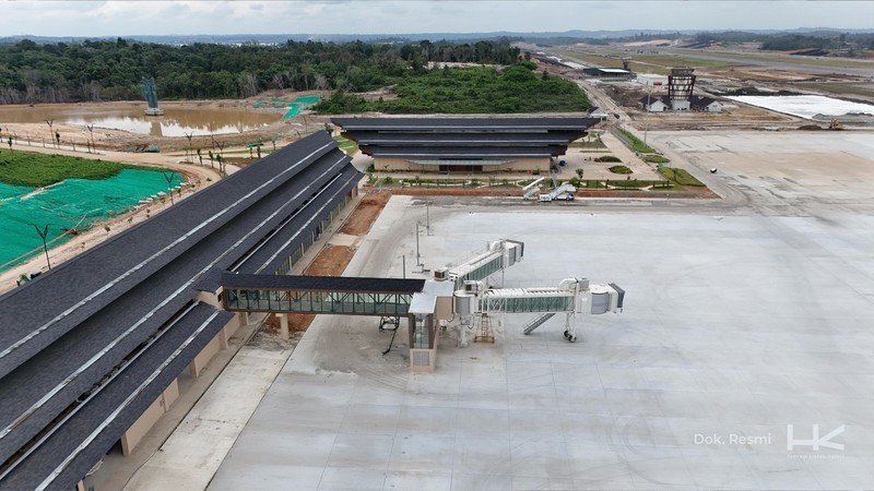 Penyelesaian Bandara VVIP IKN berjalan sesuai rencana sebagai bagian dari upaya pemerintah dalam mempercepat pembangunan Ibu Kota Nusantara (IKN). (Ist) Penyelesaian Bandara VVIP IKN berjalan sesuai rencana sebagai bagian dari upaya pemerintah dalam mempercepat pembangunan Ibu Kota Nusantara (IKN). (Dok Hutama Karya)