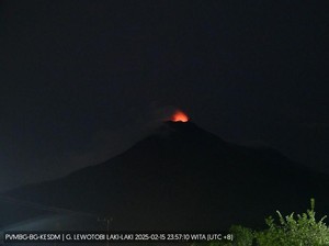 Gunung Lewotobi Laki-laki di NTT Erupsi, Warga Diminta Waspada Banjir Lahar